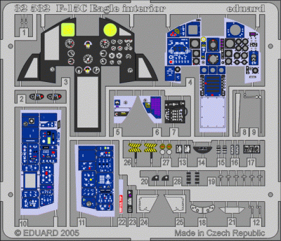 Eduard 32532 F-15C interior TAM