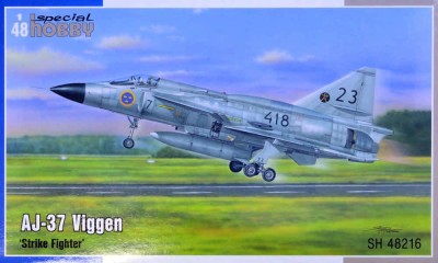 Special Hobby SH48216 SAAB AJ-37 Viggen 'Strike Fighter' (3x camo) 1/48