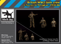 Blackdog G72136 British WWII tank crew (6 fig.) 1/72