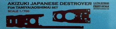 Print Scale 3D700001 AKIZUKI JAPANESE DESTROYER (3D Print) 1/700