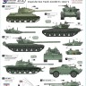 Star Decals STAR35885 JNA - Jugoslavian tank numbers 1990s. Soviet T-34-85, T-55, BTR-50PK, 2S1, BRDM-2, M-84, T-72M and generics 1/35