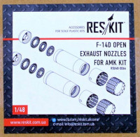 Reskit RSU48-0064 F-14D open exhaust nozzles (AMK) 1/48