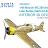 Quinta Studio QD48467 Macchi MC.200 Saetta (Поздний) (Italeri/Tamiya) 1/48