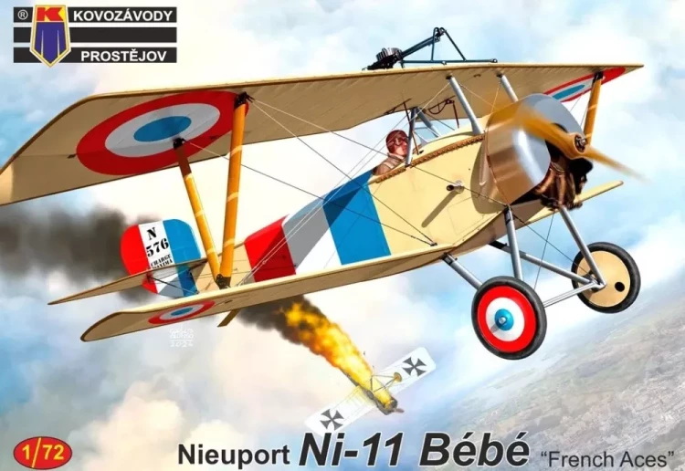 Kovozavody Prostejov 72449 Nieuport Ni-11 Bebe 'French Aces' (3x camo) 1/72