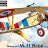 Kovozavody Prostejov 72449 Nieuport Ni-11 Bebe 'French Aces' (3x camo) 1/72