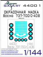 Sx Art 44001 Boeing 737-700/800/8-MAX Painting Mask (ZVE) 1/144