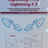 Peewit PW-M72011 1/72 Canopy mask Lightning F.3 and F.1/2 (SWORD)