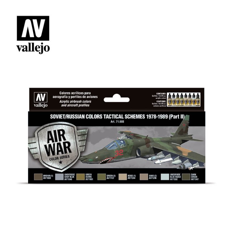Valejio VAL-71608 Набор красок "Цвета советских/российских ВВС 1978-1989 (Часть II)"