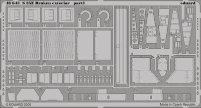 Eduard 48643 S 35E Draken exterior HAS