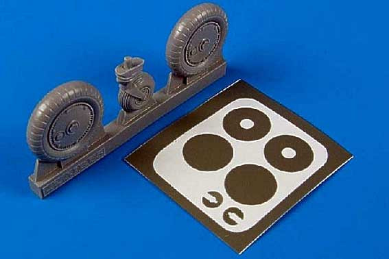 Aires 2029 Bf 109G wheels + paint mask 1/32