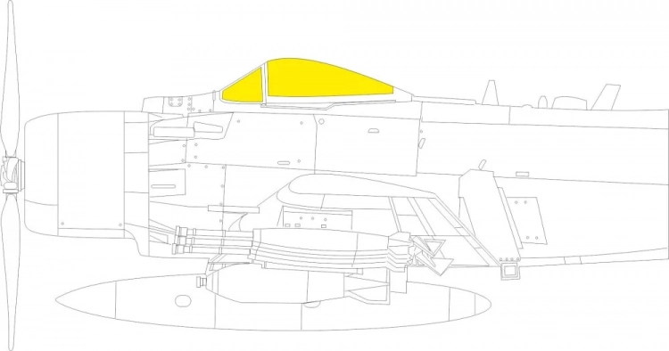 Eduard EX871 Mask A-1J TFace (TAM) 1/48