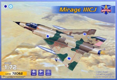 Modelsvit 72062 Mirage IIICJ all-weather interceptor(5x camo) 1/72