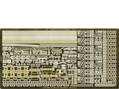 White Ensign Models PE 0756 USS MISSOURI for Tamiya Kit 1/700