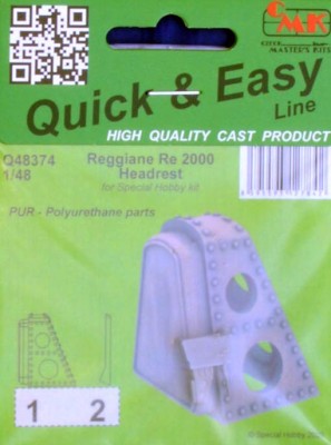 CMK Q48374 Reggiane Re 2000 Headrest (SP.HOB.) 1/48