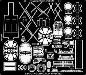 White Ensign Models PE 7259 CANT Z501 FLYING BOAT DETAIL SET 1/72