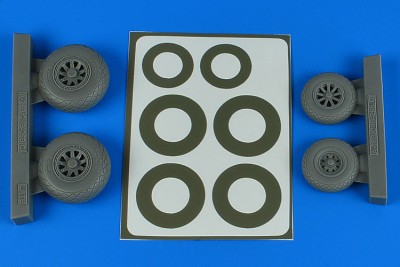 Aires 4849 A-26B/C (B-26B/C) Invader Late wheels&amp;p.mask 1/48