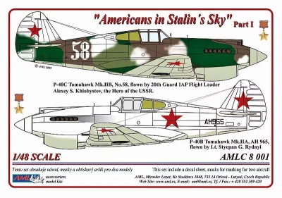 AML AMLC48001 Decals Americans in Stalin's Sky Part I 1/48