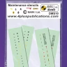 4+ Publications DMK-DMS10 Aircraft Maintenance Stencils (various types, 2x)