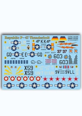 Print Scale 144-005 Republic P-47 Thunderbolt 1/144