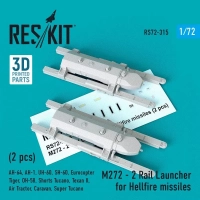 Reskit 72315 M272 - 2 Rail Launcher for Hellfire missiles 1/72