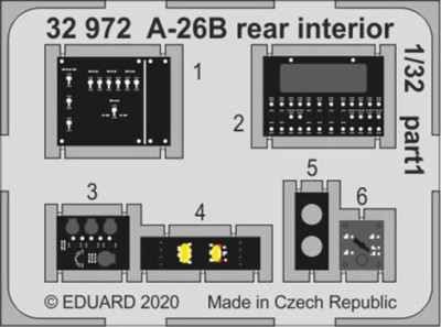 Eduard 32972 SET A-26B rear interior (HOBYBB)