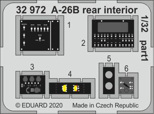 Eduard 32972 SET A-26B rear interior (HOBYBB)