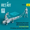 Reskit F32048 Engineering Personnel w/ Firestreak missle 1/32