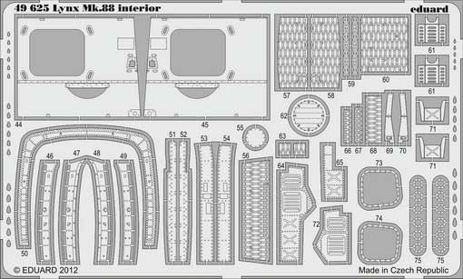 Eduard 49625 Lynx Mk.88 interior S.A.