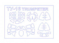 KV Models 14349 Ту-16К-10 Badger C/Ту-16К-26 Badger G (Trumpeter #03908/#03907) + маски на диски и колеса Trumpeter 1/144