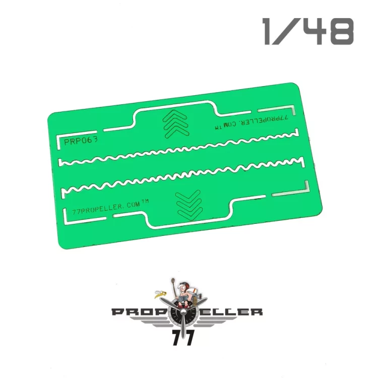 77 Propeller 77PRP063 FW 190 leading edge wavelet template 1/48