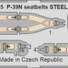 Eduard FE1485 P-39N seatbelts STEEL (ARMA H.) 1/48