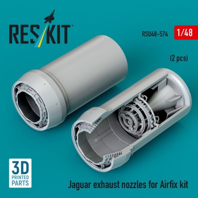 Reskit U48574 Jaguar exh. nozzles (AIRF) 1/48
