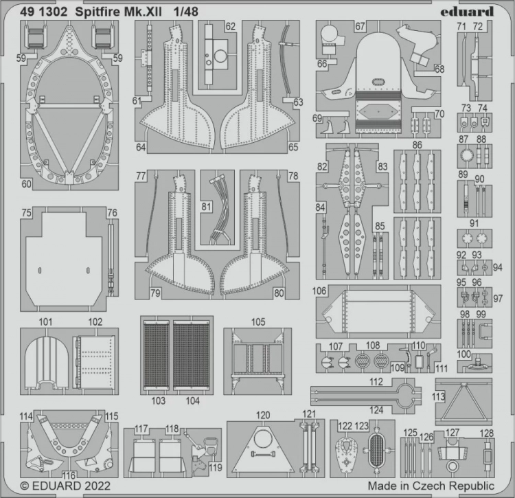 Eduard 491302 SET Spitfire Mk.XII (AIR) 1/48