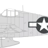 Eduard EX996 Mask F6F-3 US national insignia (EDU) 1/48
