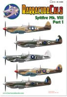 Barracuda Studios BC-48008 Supermarine Spitfire Mk.VIII Part 1 (6) USAAF HL-K 31st FG, 15th Air Force Italy 1944 1/48