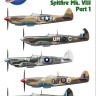 Barracuda Studios BC-48008 Supermarine Spitfire Mk.VIII Part 1 (6) USAAF HL-K 31st FG, 15th Air Force Italy 1944 1/48