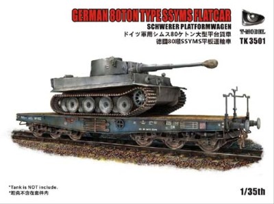 T-Model TK3501 German 80T Type SSyms Schwerer platormwagen 1:35