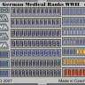 Eduard TP524 German Medical Ranks WWII