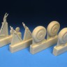 Barracuda Studios BCR48439 Yakovlev Yak-28P 'Firebar'/Yak-28PP Brewer Wheels Set 1/48