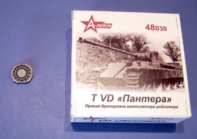 A-resin 48030 Т-V &quot;Пантера&quot; правая бронировка вентилятора радиатора 1/48