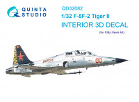 Quinta Studio QD32082 F-5F-2 (KittyHawk) 3D Декаль интерьера кабины 1/32