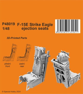 CMK P48019 F-15E Strike Eagle ejection seats (3D Print) 1/48