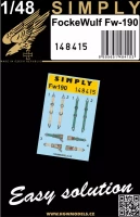 HGW 148415 Seatbelts Focke-Wulf Fw-190 (SIMPLY) 1/48