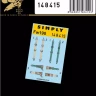 HGW 148415 Seatbelts Focke-Wulf Fw-190 (SIMPLY) 1/48