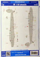 Eduard D48066 1/48 Decals Bf 110 stencils (EDU)