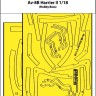 Art Scale 200-M18001 McDonnell-Douglas AV-8B Harrier II double-sided self-adhesive fit mask 1/18