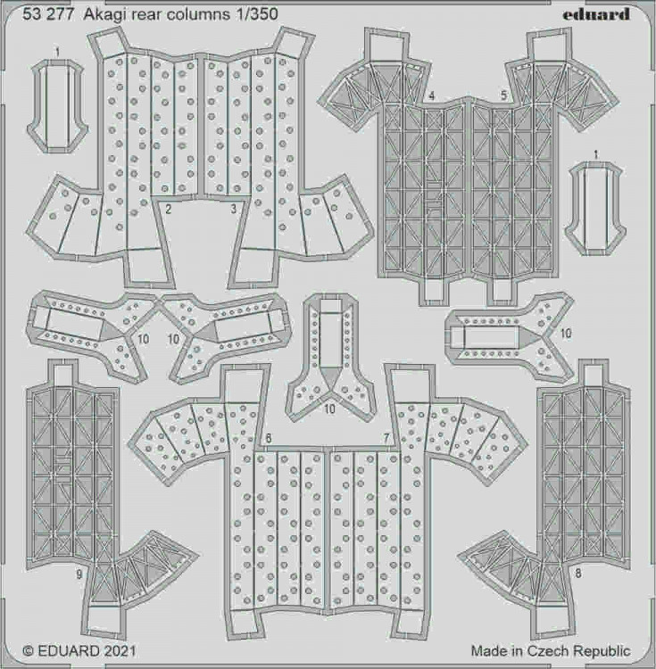 Eduard 53277 Akagi rear columns (HAS) 1/350