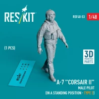 Reskit F48053 A-7 'Corsair II' male pilot stand.position 2 1/48