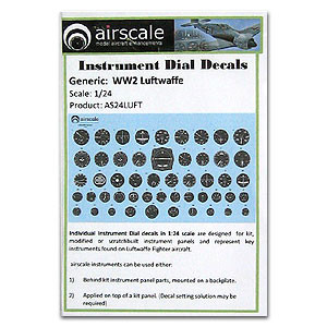 Airscale AS24-LUFT Luftwaffe Instrument Dials 1:24