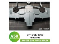 Art Scale 200-F48009 Messerschmitt Bf 109E Foam flexible wheel bays mask for Eduard kit ASK 1/48